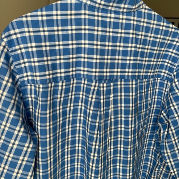 Chaps Men’s L/S Blue/white Plaid Button Up Size M - Picture 9 of 13